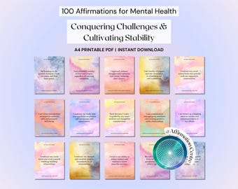100 Mental Health Cards -Coping Skills Cards -DBT, ACT Acceptance Flashcards -Anxiety Coping Grounding Techniques Cards -Self-Help Worksheet