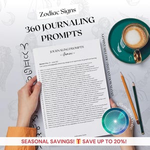 Invites pour tenir un journal des 360 signes du zodiaque - invites pour journal d'astrologie imprimable - feuilles de travail pour l'horoscope - tarot quotidien - carnet d'invitations pour thème astral