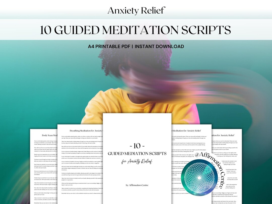 10 Anxiety Relief Guided Meditation Scripts - Emotional Grounding ...