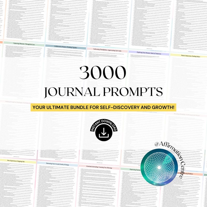 Prompted Journal Insert - Etsy