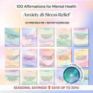 100 Mental Health Cards - Anger Coping Cards -DBT, ACT Acceptance Flashcards -Anxiety Coping Grounding Techniques Cards -Self-Help Worksheet
