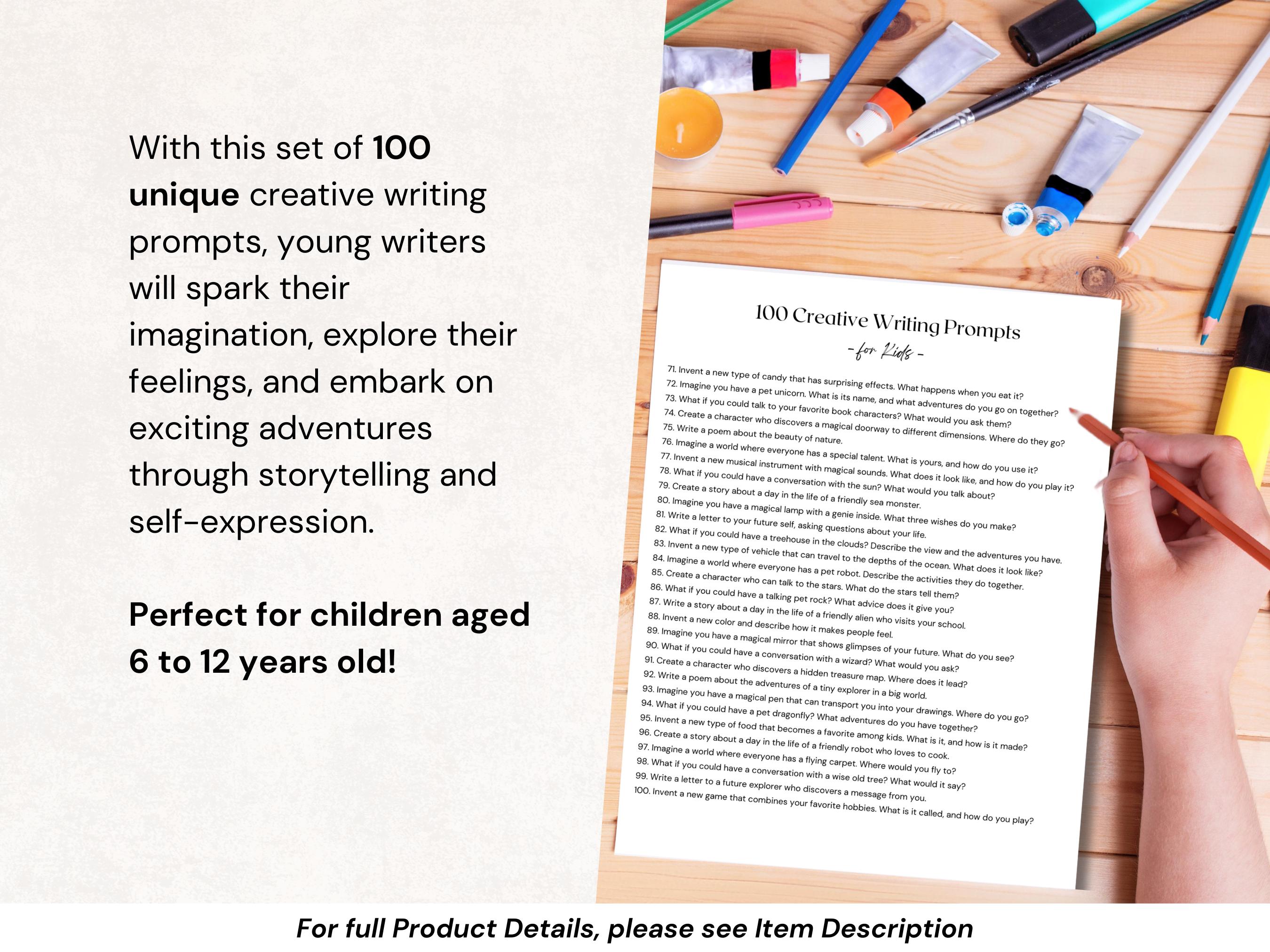 100 Creative Writing Prompts for Kids - Kid Creativity - Homeschooling ...