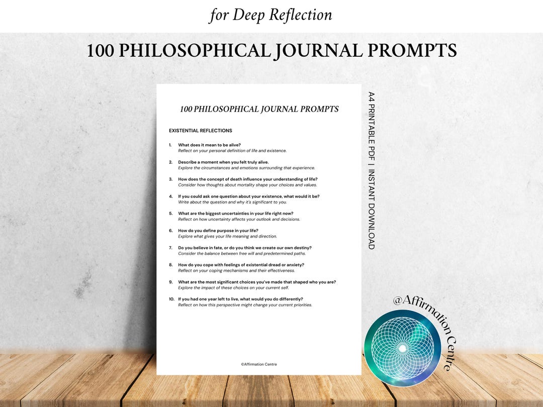 100 Philosophical Journal Prompts - Daily Philosophy Socrates Marcus ...