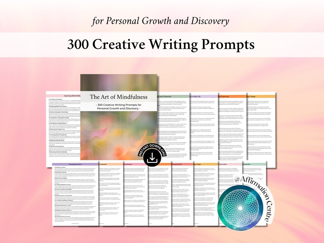 300 Creative Writing Prompts - Emotional Expression Journal ...