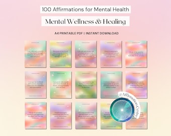 100 Mental Wellness Cards -Coping Skills Cards -DBT, ACT Acceptance Flashcards -Anxiety Coping Grounding Techniques Cards -Self-Help Journal