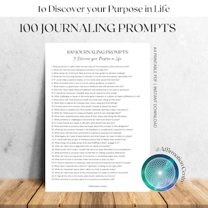 Instructions pour un journal «Découvrez votre raison d'être dans la vie» - Objectif de vie imprimable, découverte de soi, objectifs de vie, clarté, épanouissement, invites de la passion