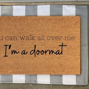 Doormat, Hand-painted, Witty Doormat, Funny home decor