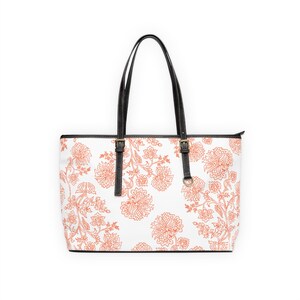 Schicke Blumen-PU-Leder-Umhängetasche, elegante Tasche für den täglichen Gebrauch, perfektes Geschenk für sie, stilvolle Handtasche für alle Gelegenheiten, trendiger Designer