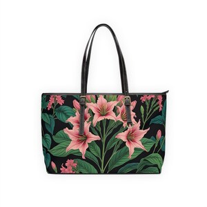 Schicke Blumen-Schultertasche aus PU-Leder, stilvolle Tasche für den täglichen Gebrauch, perfekt für Geschenke, Reisen und besondere Anlässe
