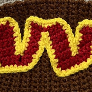 Washington Commanders Logo Häkelapplikation MUSTER
