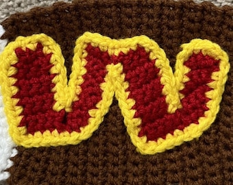 Washington Commanders Logo Crochet Applique PATTERN