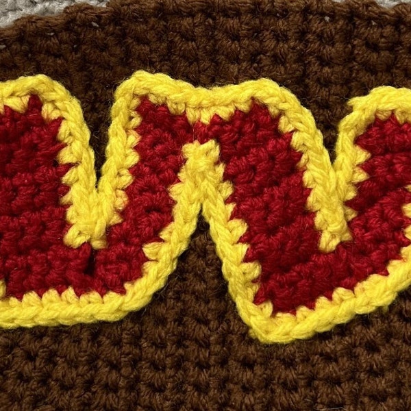 Washington Commanders Logo Crochet Applique PATTERN