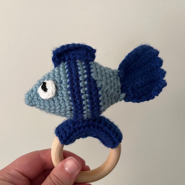 Crochet Fish Teether/Rattle