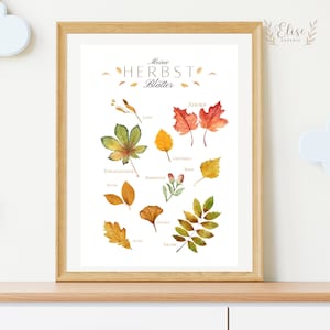 My Autumn Leaves Poster A4 | nursery