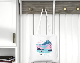 Zimniejsza niż mój były Dzika torba pływacka, prezent dla dzikiego pływaka, torba bawełniana z nadrukiem w kolorze wody, terapia zimną wodą, pływanie na otwartej wodzie