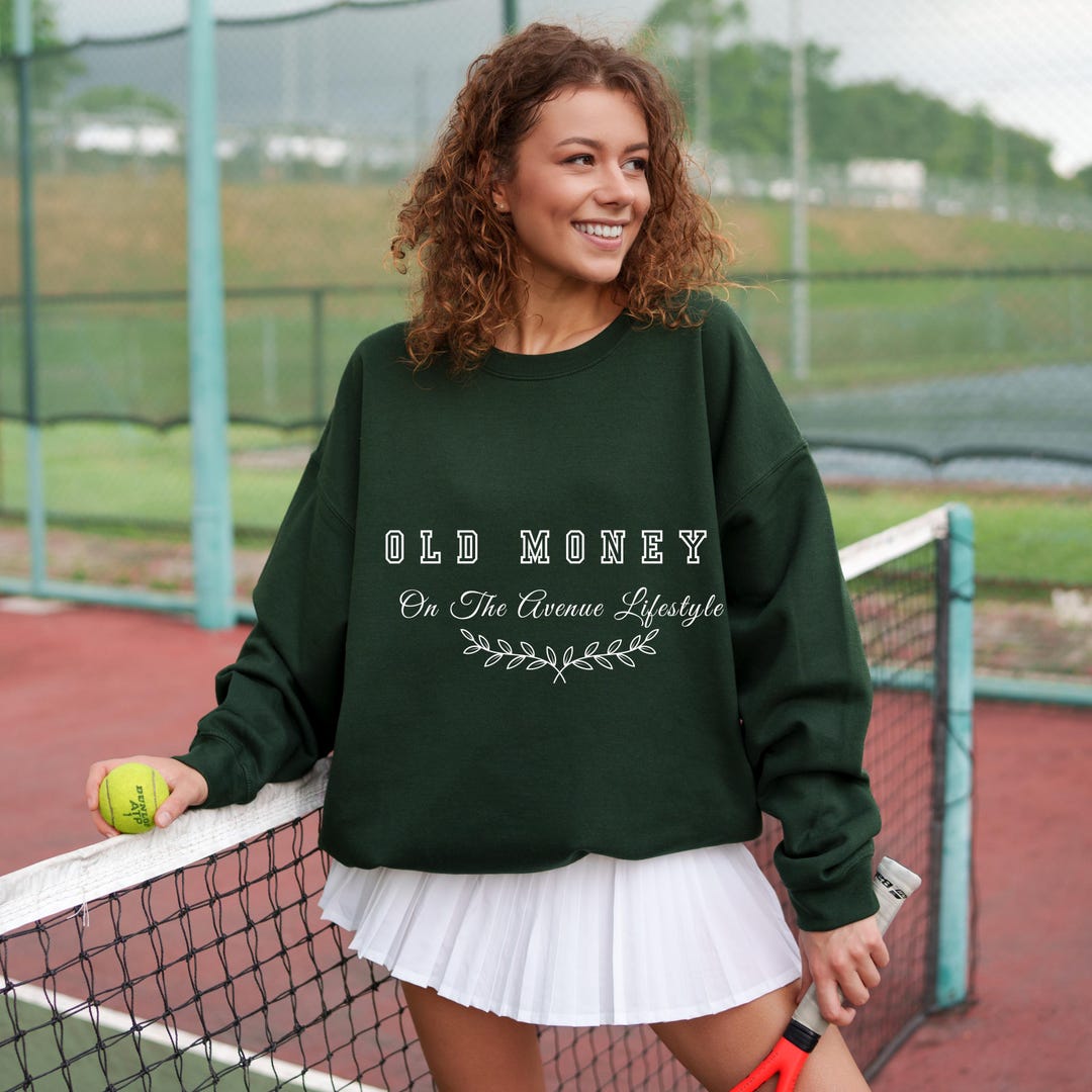Old Money Sweater, Varsity Font Sweatshirt, Old Money