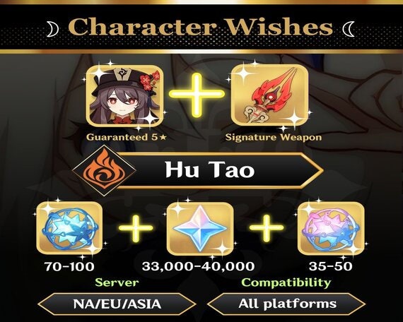 END OF MONTH SALE!! RARE ACCOUNT Hu Tao (Hutao) + Staff of Homa + Diluc F2P  Starter Genshin Impact Account Ready Stock!, Video Gaming, Gaming  Accessories, Game Gift Cards & Accounts on Carousell