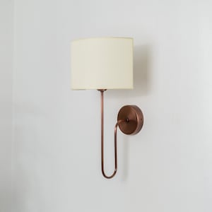 Sconce de pared de mediados de siglo, luz de pared junto a la cama, Sconce moderno para iluminación de dormitorio, accesorio de luz de pared vintage, Sconce de pared minimalista