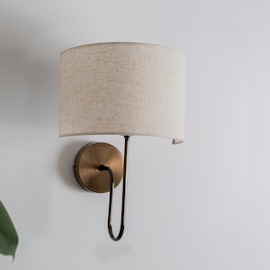 Soft Ambient Wall Lighting, Bedroom Wall Lamp Fixture, Antique Brass Wall Sconce, Modern Contemporary Wall Lamp, Minimalist Wall Sconce