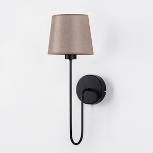 Wall Light Sconce , Wall Sconce Lighting , Vintage Wall Sconce, Antique Wall Sconce , Wall Lamp , Hotel Lighting, Wall Sconce Lampshade Matte Black