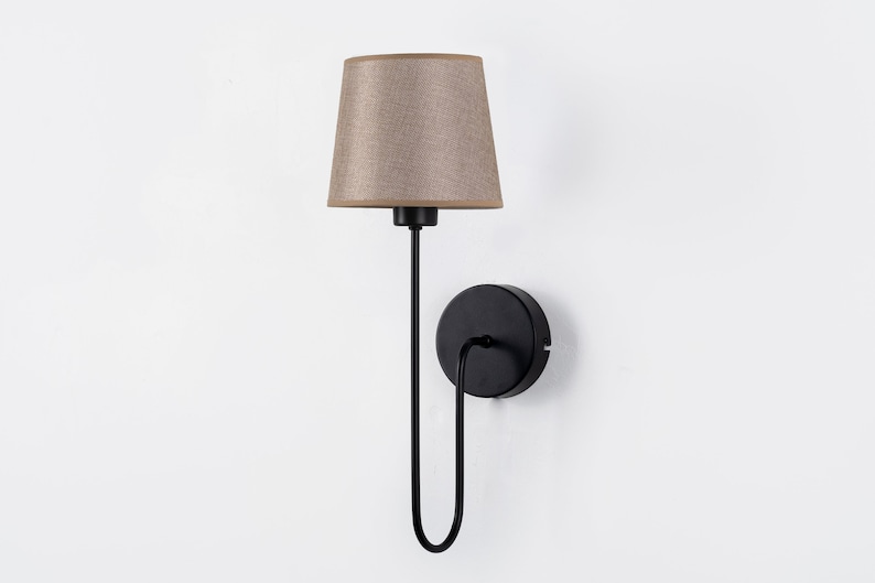 Wall Light Sconce , Wall Sconce Lighting , Vintage Wall Sconce, Antique Wall Sconce , Wall Lamp , Hotel Lighting, Wall Sconce Lampshade Matte Black