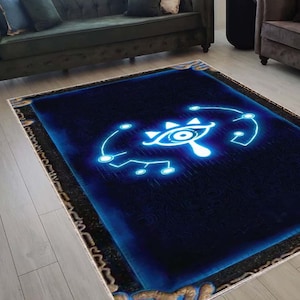 Zelda Rug, Zelda Decor Rug, Zelda Patterned Rug, Legend Of The Zelda, Gamer Rug, Game Room Rug, Non Slip Rug, Washable Rug, Pet Friendly Rug