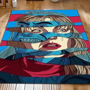 Twin Peaks Rug: Retro TV Show Art, David Lynch Fan Decor