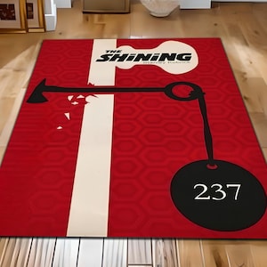 Le tapis inspiré qui brille, tapis de film d&#39;horreur, tapis de la chambre 237, cadeau de film d&#39;horreur, tapis effrayant, Stanley Kubrick