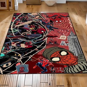 Amazing Spiderman Rug, Avenger Rug, Super Hero Rug, Spider Man Rug, Kids Room Rug, Custom Rare Rug, Kids Room Decor Rug, Mother Day Rare