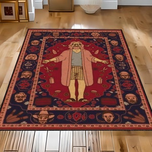 Big Brother Rug The Big Lebowski Dude Rug, The Dude Abides Big Lebowski  Living Room Rug, Fantastic Rug, Movie Carpet Rugs, Washable Rug,