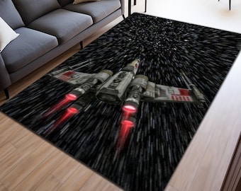 Starwars Rug, Star Wars Rug, Space Rug,Millenium Falcon Rug, Space Ship Rug, Kids Room Decor, For Children, Rug