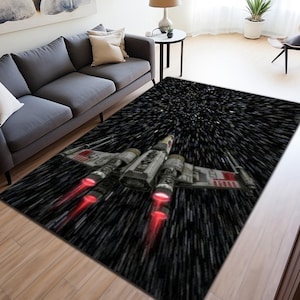 Starwars Rug, Star Wars Rug, Space Rug,Millenium Falcon Rug, Space Ship Rug, Kids Room Decor, For Children, Rug