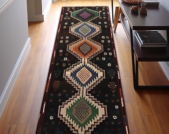 Boho Rug, Aztec Rug, Moroccan Rug, Kitchen Rug, Rustic Rug, Runner Rug, Hallway Rug, Entryway Rug, Corridor Rug, Ethnic Rug