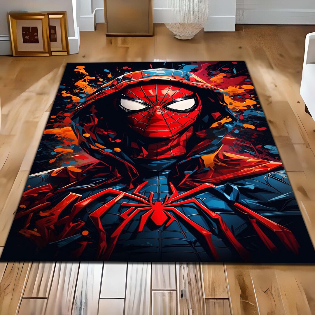 Amazing Spider Man Rug, Spiderman Rug, Kids Room Rug, Custom Gift Rug ...