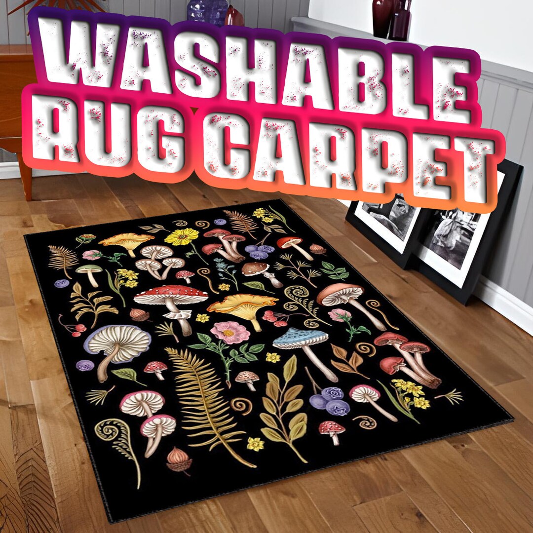 Mushroom Decor Bedroom Mushroom Decor Bath Rug Mushroom - Etsy