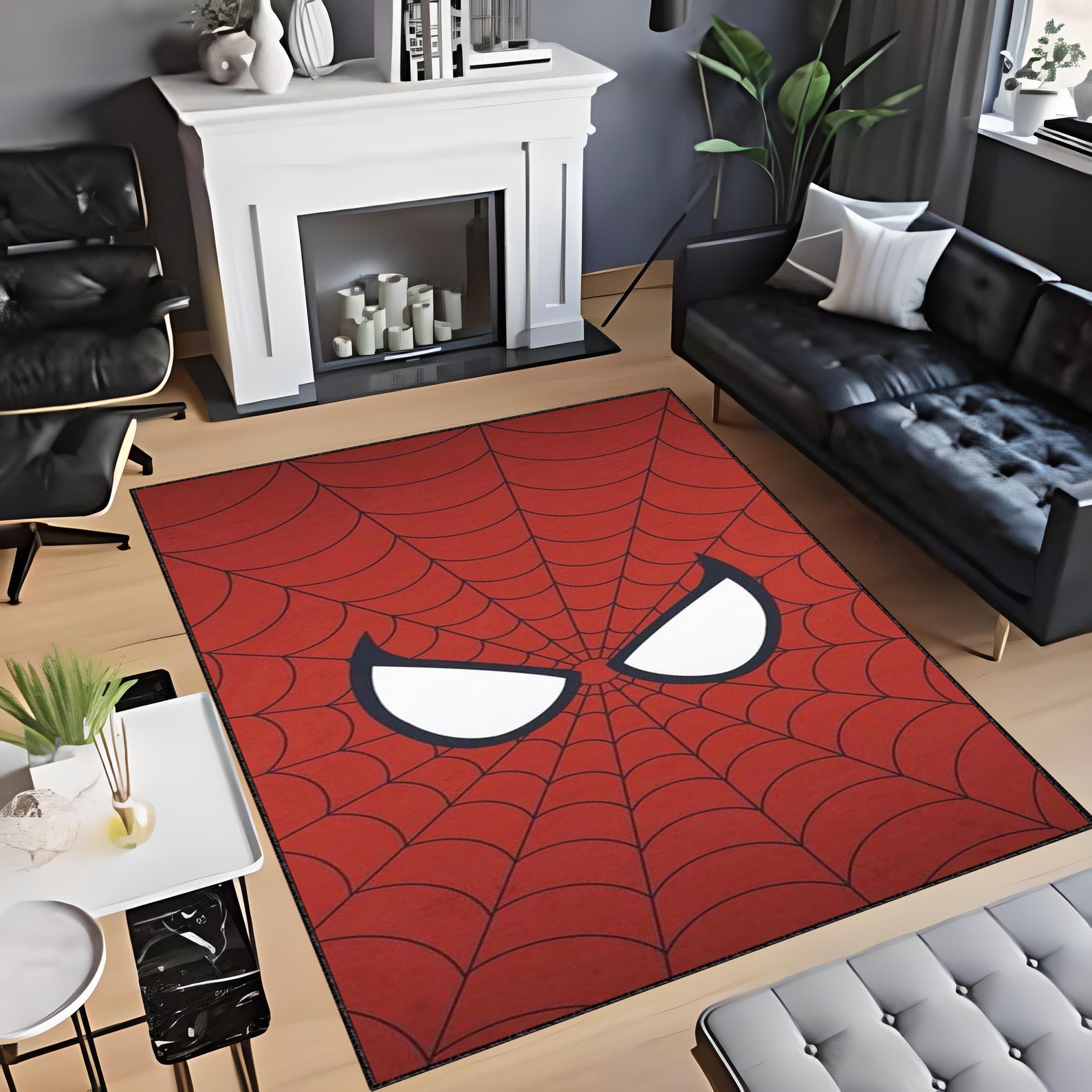 Spider Man Rug, Amazing Spiderman Rug, 3D Vortex Rug, Gift for Her Rug ...