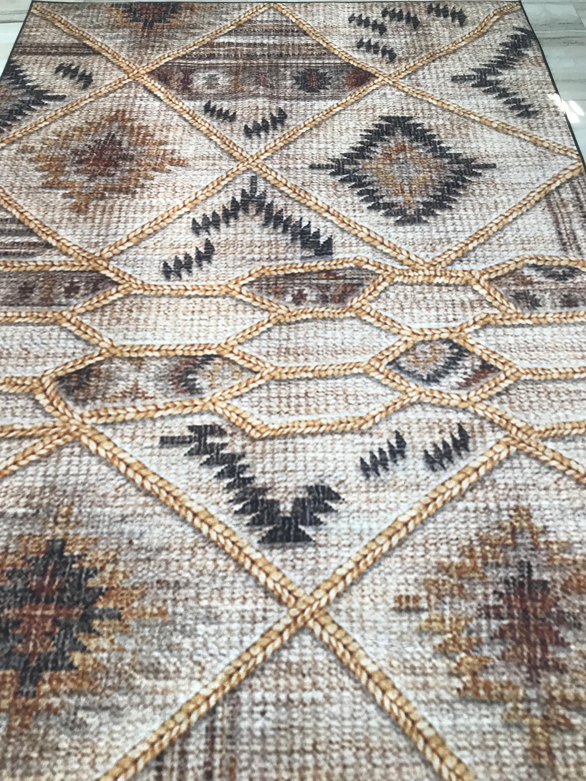 Ethnic Rug, Aztec Rug, Boho Rug, Killim Rug, Modern Aztec Rug, Machine ...