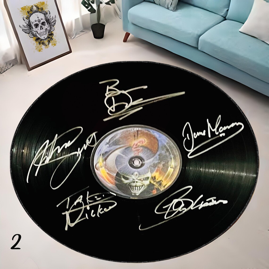 Rock Rugs Record Signed Rug Rock Legends Rugs ACDC, Music Plaque Rug ...