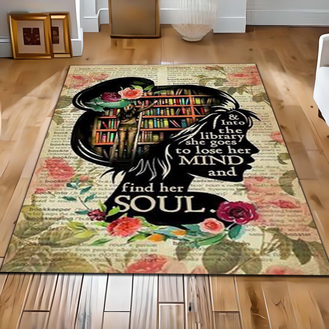 Study Rug Designs Library Rug, Reading Room Rug, Study Rug, Area Rug, Fund Soul Library ...