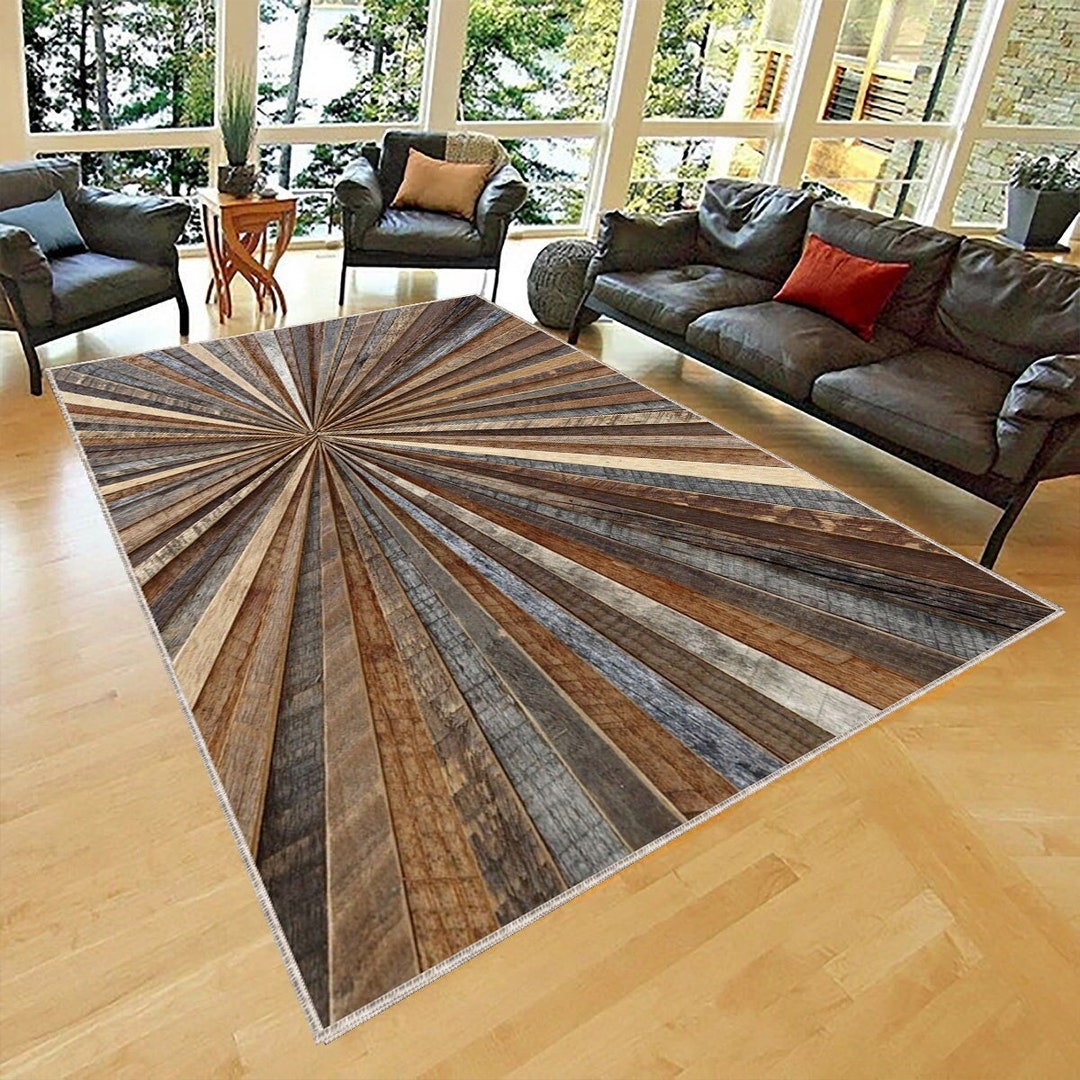 Abstract Decor Rug, Floor Rug, Modern Decor Rug, Mid Century Modern ...
