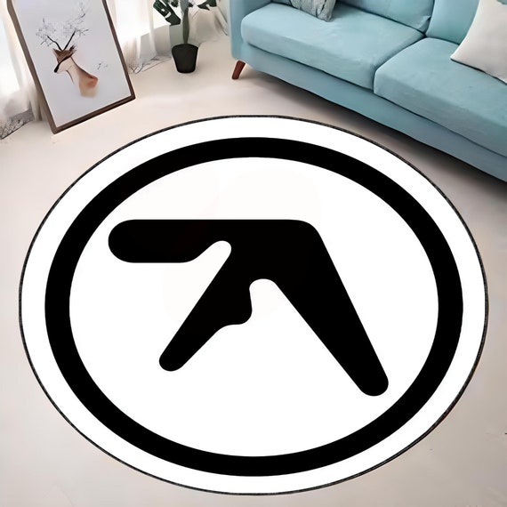 The Aphex Twin logo, Music Rug Logo Rug AirJordan Rug, Purple Mandala Rug Round Rug, Custom Round Rug, Bathmat Rug, Special Aphex Logo Rug
