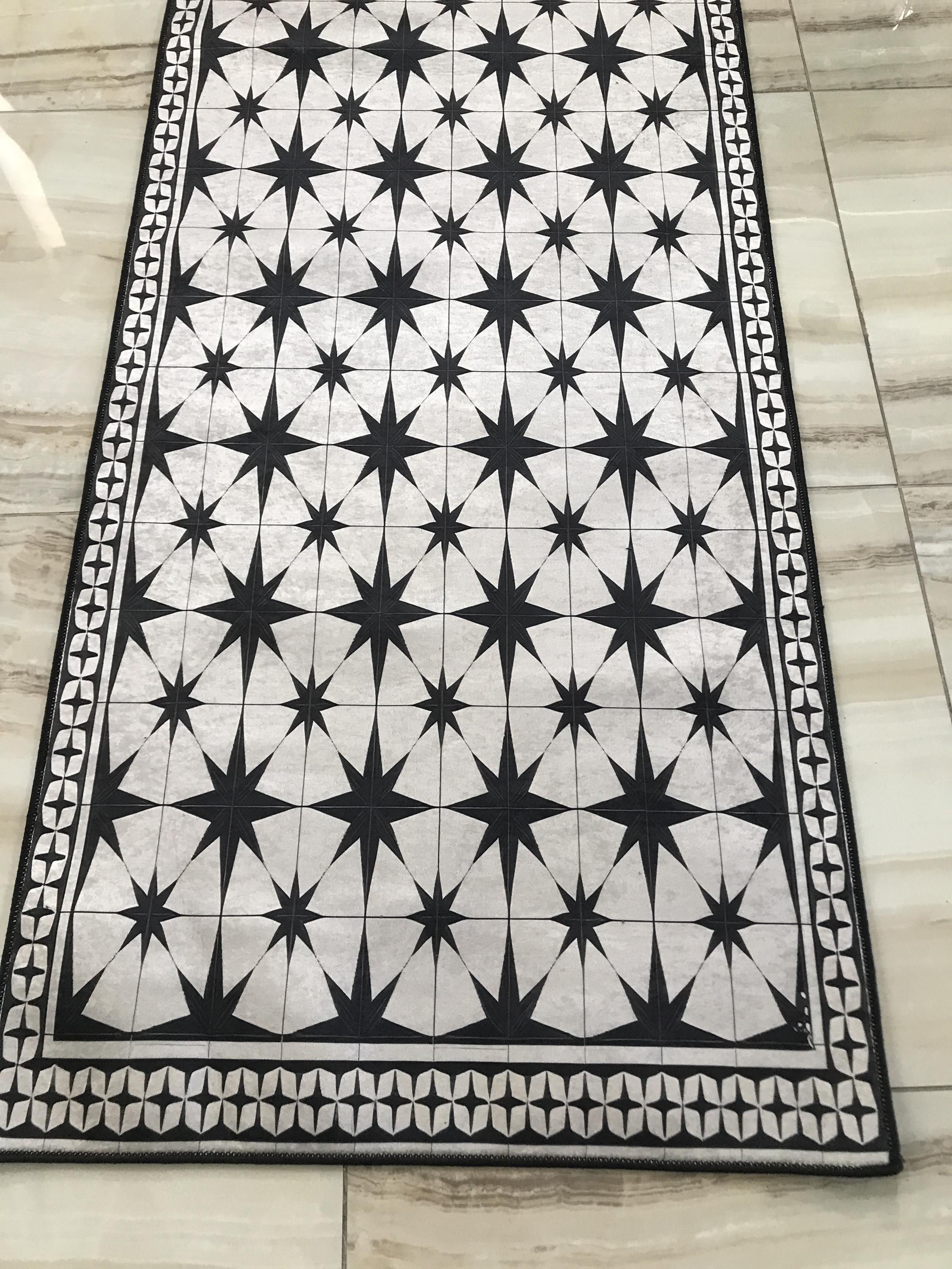 Entryway Rug, Runner Rug, Non Slip Based Rug, Washable Rug, Checkered ...