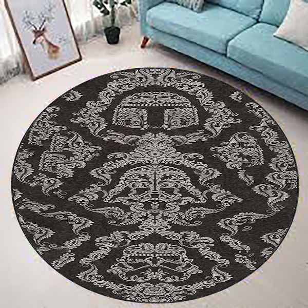 Rond tapijt Boba Fett-kleed stormtrooper-tapijt, Star Wars-decortapijt cirkel, badmattapijt, Darth Vader-tapijt, Star Wars-tapijt, op maat gemaakt decortapijt, vloerkleden