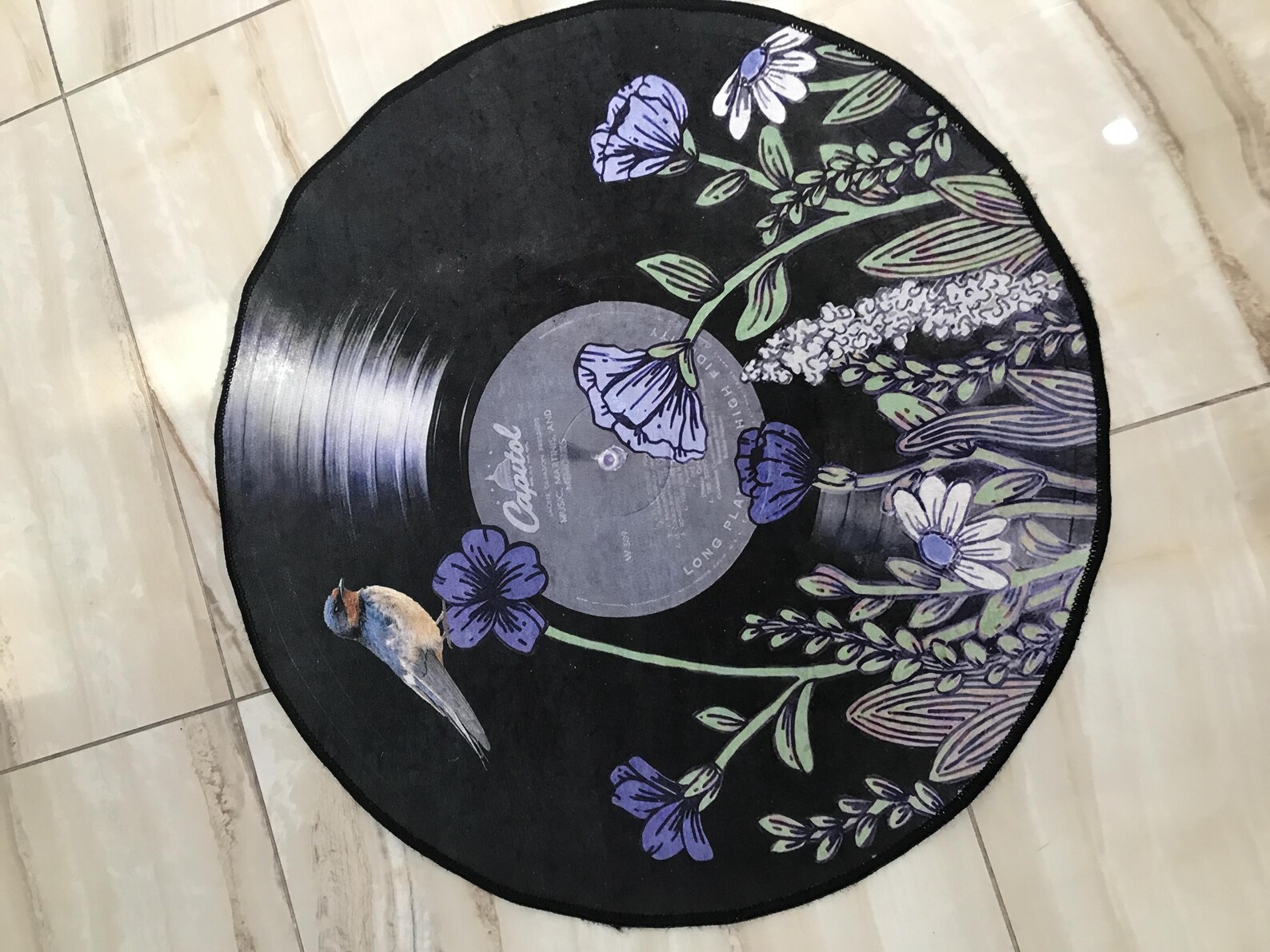 Circle Music Rug Record Rug, Record Round Rug, Classic Rug, Retro Record Rug ...