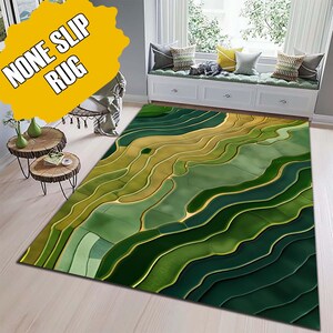 Nature Inspired Art, Emerald Rug, Marble Rug, Green Rug, Minimalist Rug ...