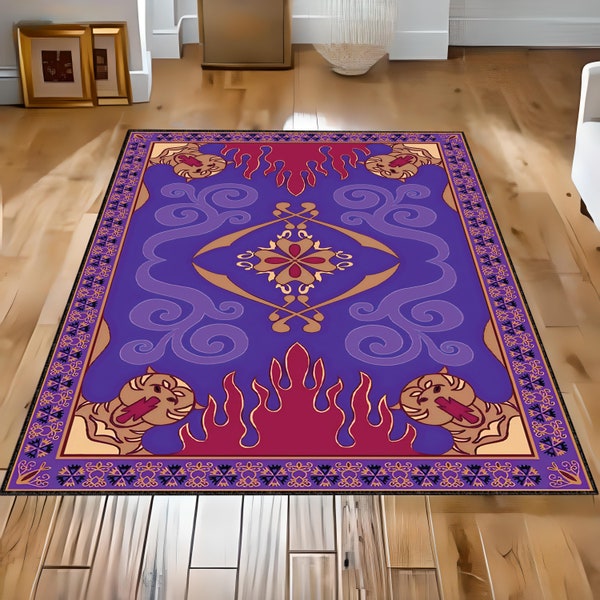 Alfombra de Aladino y la Alfombra Voladora, Alfombra de Aladino, Alfombras Modernas, Alfombra para Guardería, Alfombra para Habitación Infantil