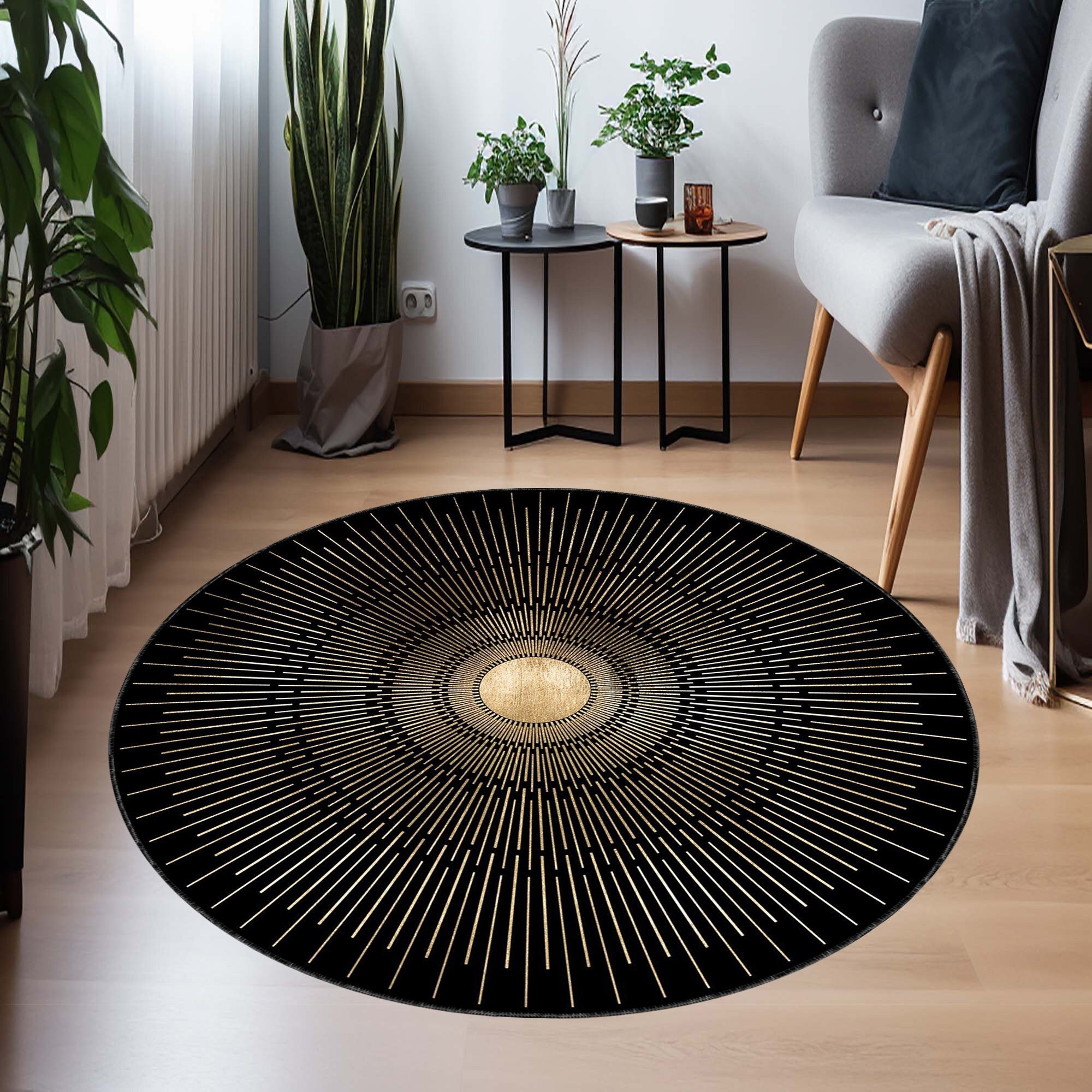 Sunshine Rug Sun Rug, Sunshine Rug, Round Rug, Circle Rug, Bathmat Rug, Doormat Rug ...