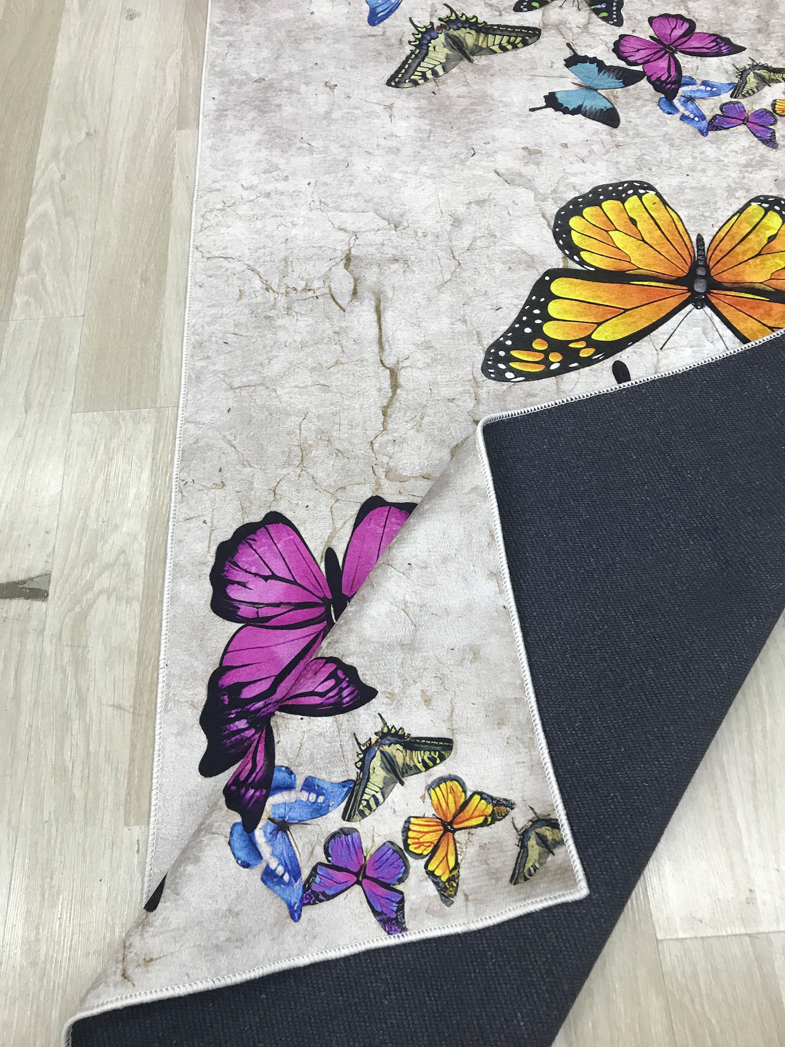 Butterfly Runner Rug Runner Rug, Butterfly Runner Rug, Entryway Rug, Stair Rug, Butterfly ...