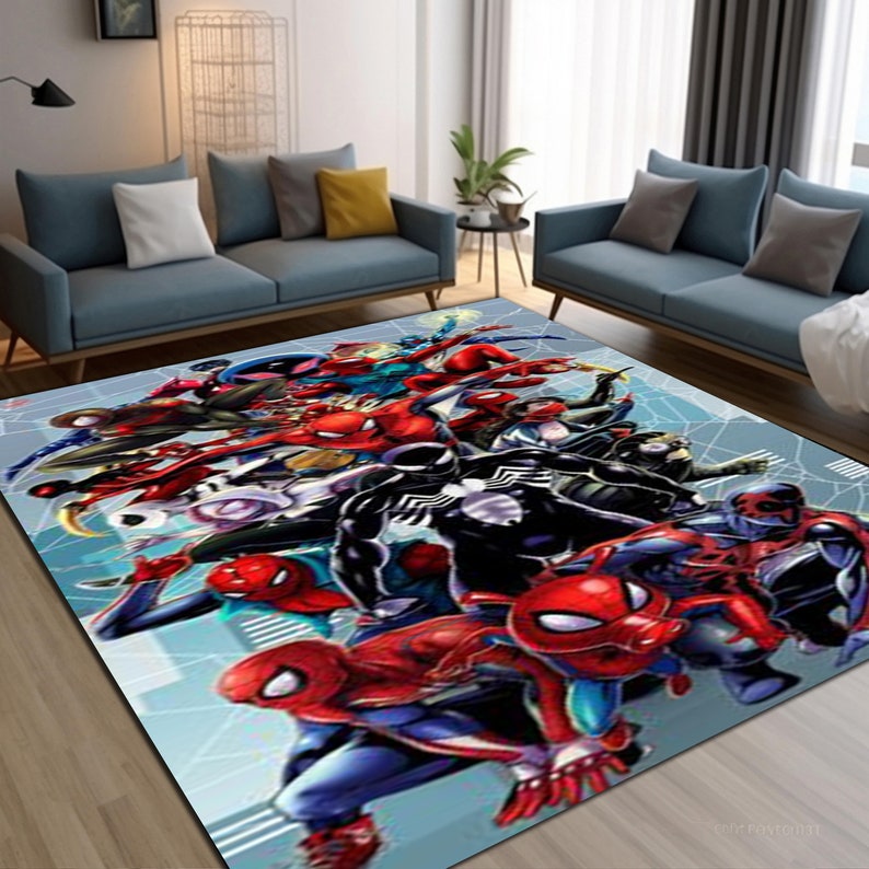 Amazing Spiderman Rug, Spiderman Rug, Comics Carton Cover Rug, Legend ...