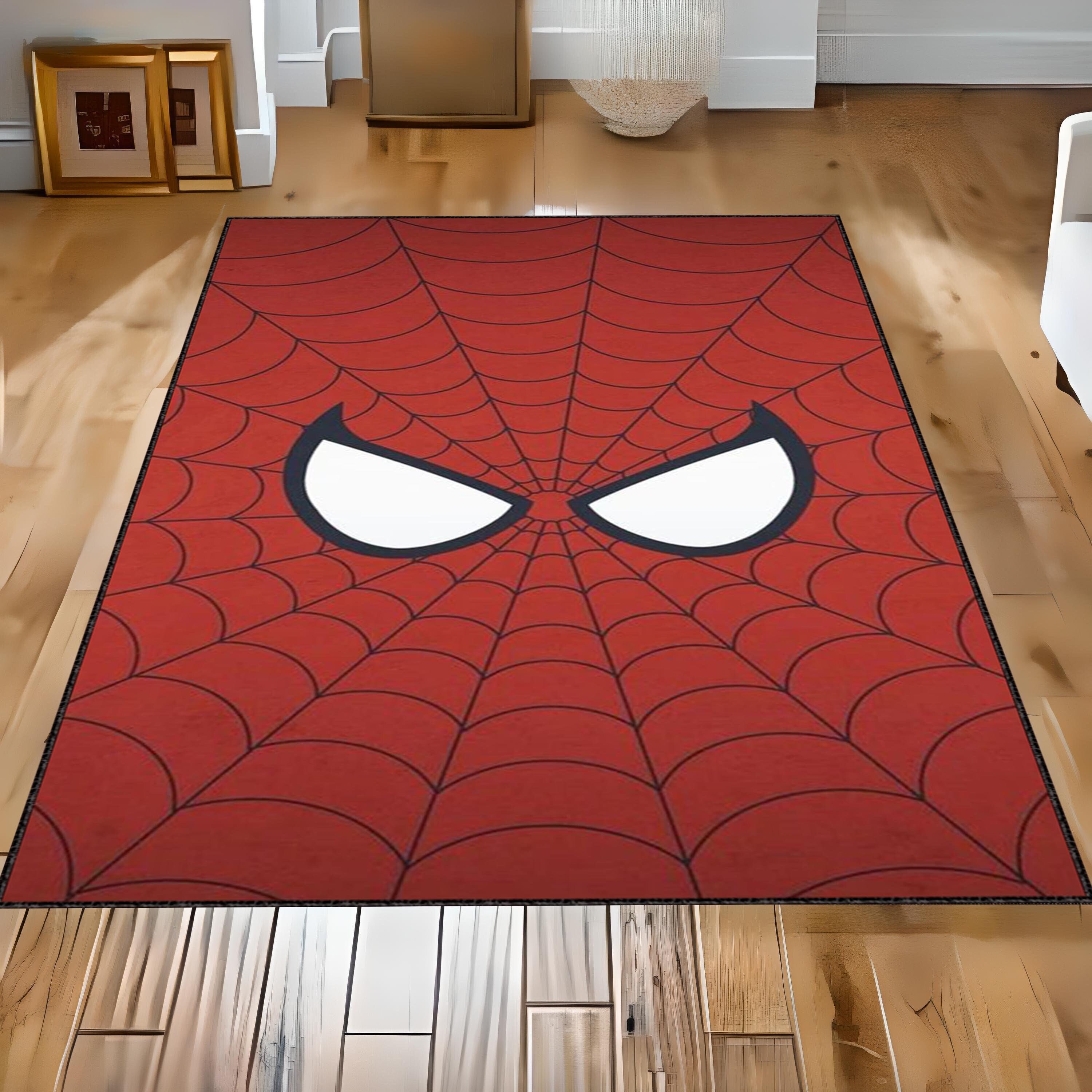 Vortex Spider Web Rug Spider Man Rug, Amazing Spiderman Rug, 3D Vortex Rug, Gift for Her Rug ...